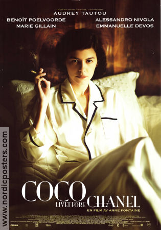 Coco livet före Chanel 2009 poster Audrey Tautou Benoit Poelvoorde Alessandro Nivola Anne Fontaine