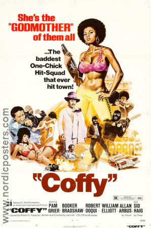 Coffy 1973 movie poster Pam Grier Booker Bradshaw Robert DoQui Jack Hill Black Cast