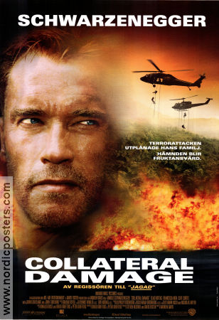 Collateral Damage 2002 movie poster Arnold Schwarzenegger John Leguizamo Francesca Neri Andrew Davis