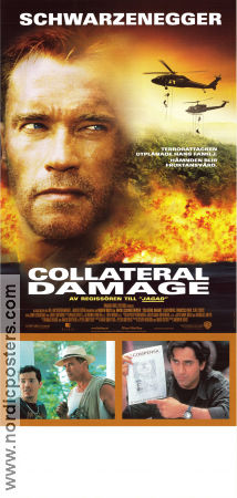 Collateral Damage 2002 movie poster Arnold Schwarzenegger John Leguizamo Francesca Neri Andrew Davis