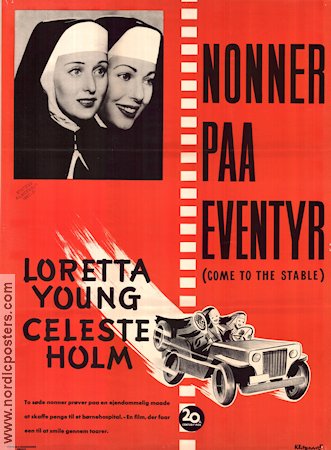 Come to the Stable 1949 movie poster Loretta Young Celeste Holm