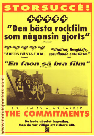 The Commitments 1991 poster Robert Arkins Alan Parker