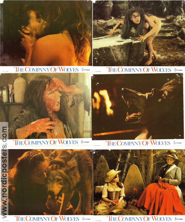 The Company of Wolves 1984 lobby card set Sarah Patterson Angela Lansbury David Warner Neil Jordan