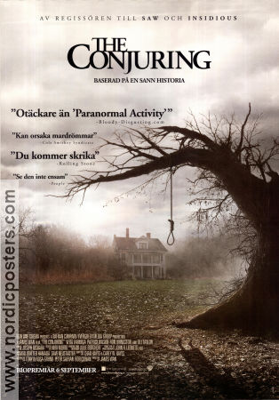 The Conjuring 2013 movie poster Patrick Wilson Vera Farmiga James Wan