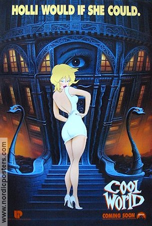 Cool World 1992 movie poster Kim Basinger Brad Pitt Janni Brenn Ralph Bakshi Ladies Animation