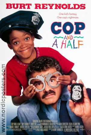 Cop and a Half 1993 poster Burt Reynolds Henry Winkler Barn Poliser