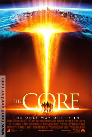 The Core 2003 poster Aaron Eckhart Hilary Swank Delroy Lindo Jon Amiel