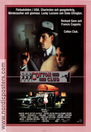 The Cotton Club 1984 movie poster Richard Gere Bob Hoskins Nicolas Cage Tom Waits Francis Ford Coppola Mafia