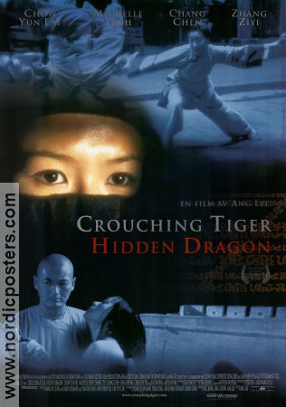 Crouching Tiger Hidden Dragon 2000 movie poster Chow Yun Fat Michelle Yeoh Ziyi Zhang Ang Lee Martial arts Asia