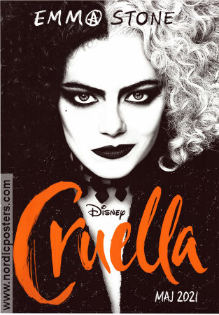 Cruella 2021 movie poster Emma Stone Emma Thompson Joel Fry Craig Gillespie