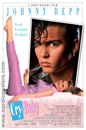 Cry-Baby 1990 movie poster Johnny Depp Iggy Pop Ricki Lake Traci Lords John Waters