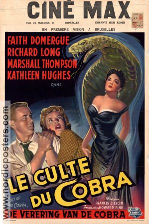 Cult of the Cobra 1955 movie poster Faith Domergue Richard Long Francis D Lyon
