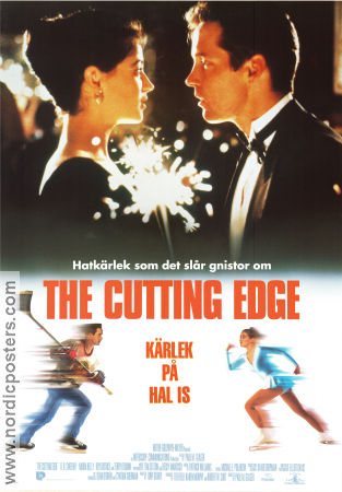 The Cutting Edge 1992 movie poster DB Sweeney Moira Kelly Roy Dotrice Paul Michael Glaser Winter sports