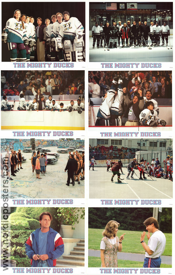 D2: The Mighty Ducks 1994 lobbykort Emilio Estevez Kathryn Erbe Michael Tucker Sam Weisman Sport Vintersport