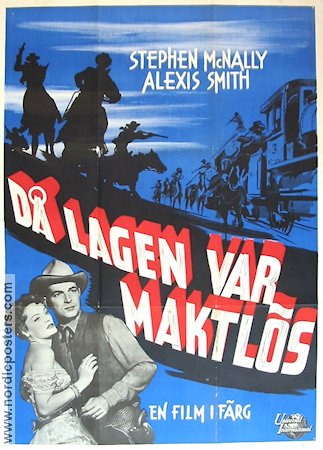 Wyoming Mail 1951 movie poster Stephen McNally Alexis Smith