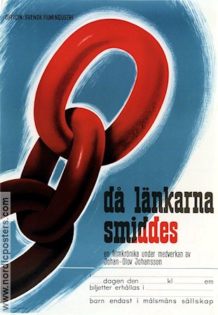 Då länkarna smiddes 1939 movie poster Johan-Olov Johansson