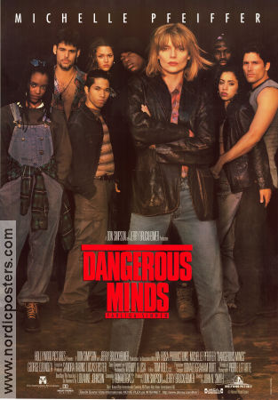 Dangerous Minds 1995 movie poster Michelle Pfeiffer George Dzundza Courtney B Vance John N Smith