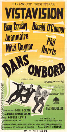 Anything Goes 1956 movie poster Bing Crosby Donald O´Connor Jeanmarie Mitzi Gaynor Dance