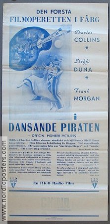 Dancing Pirate 1936 movie poster Charles Collins Steffi Duna Musicals