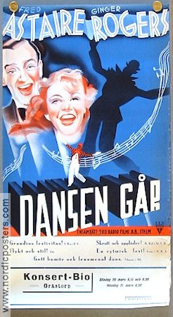 Swing Time 1936 movie poster Fred Astaire Ginger Rogers