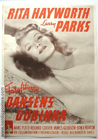 Down to Earth 1947 movie poster Rita Hayworth Larry Parks Musicals