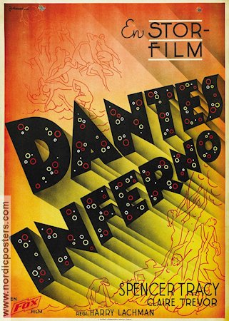 Dante´s Inferno 1935 movie poster Spencer Tracy Claire Trevor
