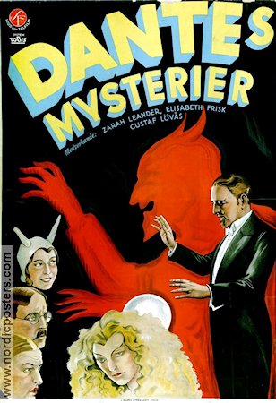 Dantes mysterier 1931 movie poster Zarah Leander Gunnar Lösås Paul Merzbach