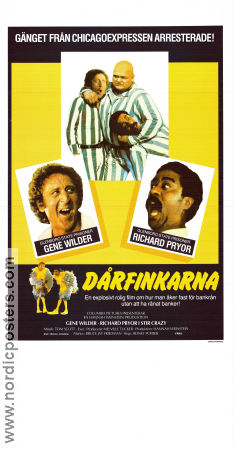 Dårfinkarna 1980 poster Gene Wilder Richard Pryor Georg Stanford Brown Sidney Poitier