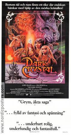 The Dark Crystal 1982 movie poster Kathryn Mullen Jim Henson