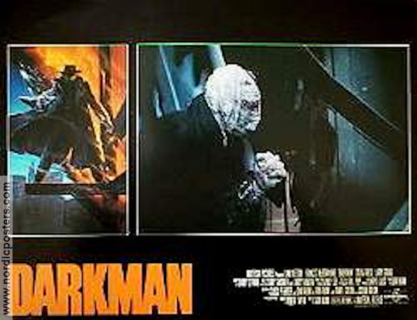 Darkman 1990 lobby card set Liam Neeson Frances McDormand Colin Friels Sam Raimi From comics