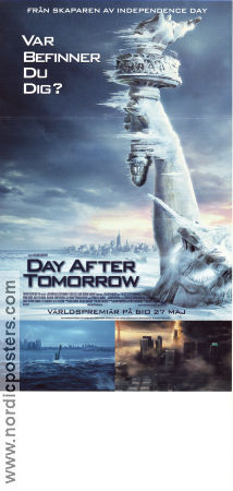 The Day After Tomorrow 2004 poster Dennis Quaid Jake Gyllenhaal Emmy Rossum Roland Emmerich