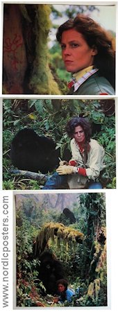 Gorillas in the Mist 1988 lobby card set Sigourney Weaver Bryan Brown Julie Harris Michael Apted Find more: Dian Fossey Mountains