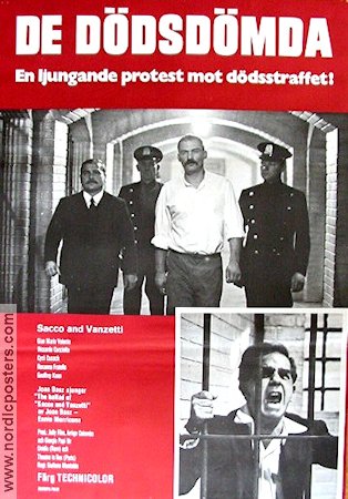 Sacco and Vanzetti 1972 movie poster Giuliano Montaldo