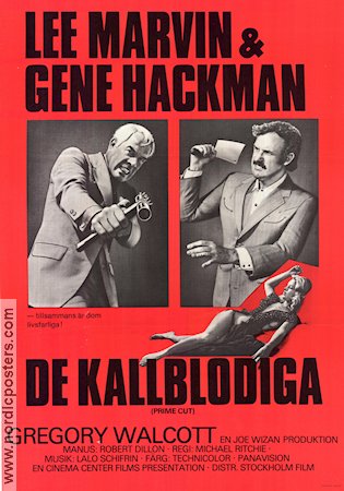 De kallblodiga 1972 poster Lee Marvin Gene Hackman Sissy Spacek Michael Ritchie Damer