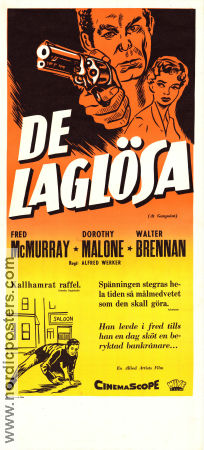 De laglösa 1955 poster Fred MacMurray Dorothy Malone Walter Brennan Alfred L Werker