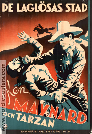 Branded Men 1931 movie poster Ken Maynard Tarzan Horse Phil Rosen