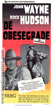 De obesegrade 1969 poster John Wayne Rock Hudson Antonio Aguilar Andrew V McLaglen