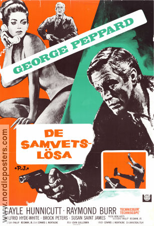 De samvetslösa 1968 poster George Peppard Raymond Burr Gayle Hunnicutt John Guillermin