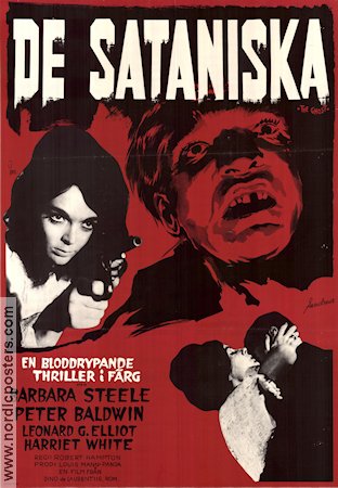 Lo spettro 1963 movie poster Barbara Steele Peter Baldwin