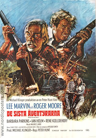 Shout at the Devil 1976 movie poster Roger Moore Lee Marvin Barbara parkins Peter R Hunt