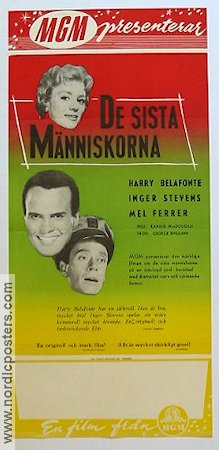 The World the Flesh and the Devil 1959 movie poster Harry Belafonte Inger Stevens Mel Ferrer Ranald MacDougall