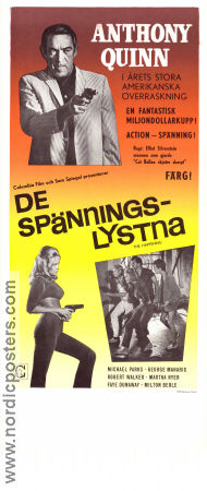 De spänningslystna 1967 poster Anthony Quinn Faye Dunaway Michael Parks Elliot Silverstein