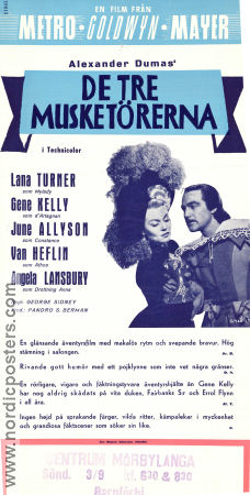 The Three Musketeers 1949 poster Lana Turner George Sidney