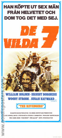 The Revengers 1972 poster William Holden Daniel Mann