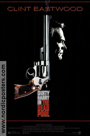 The Dead Pool 1988 movie poster Clint Eastwood Liam Neeson Buddy Van Horn Find more: Dirty Harry Find more: Smith and Wesson Guns weapons