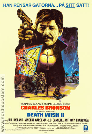 Death Wish II 1982 movie poster Charles Bronson Jill Ireland Vincent Gardenia Michael Winner