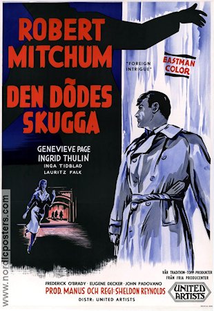 Den dödes skugga 1958 movie poster Robert Mitchum