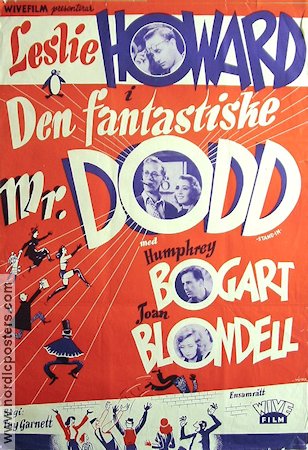 Stand-In 1937 movie poster Leslie Howard Humphrey Bogart Joan Blondell