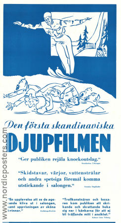 Den första skandinaviska djupfilmen 1950 movie poster 3-D Documentaries Winter sports