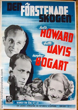 The Petrified Forest 1936 movie poster Leslie Howard Humphrey Bogart Bette Davis